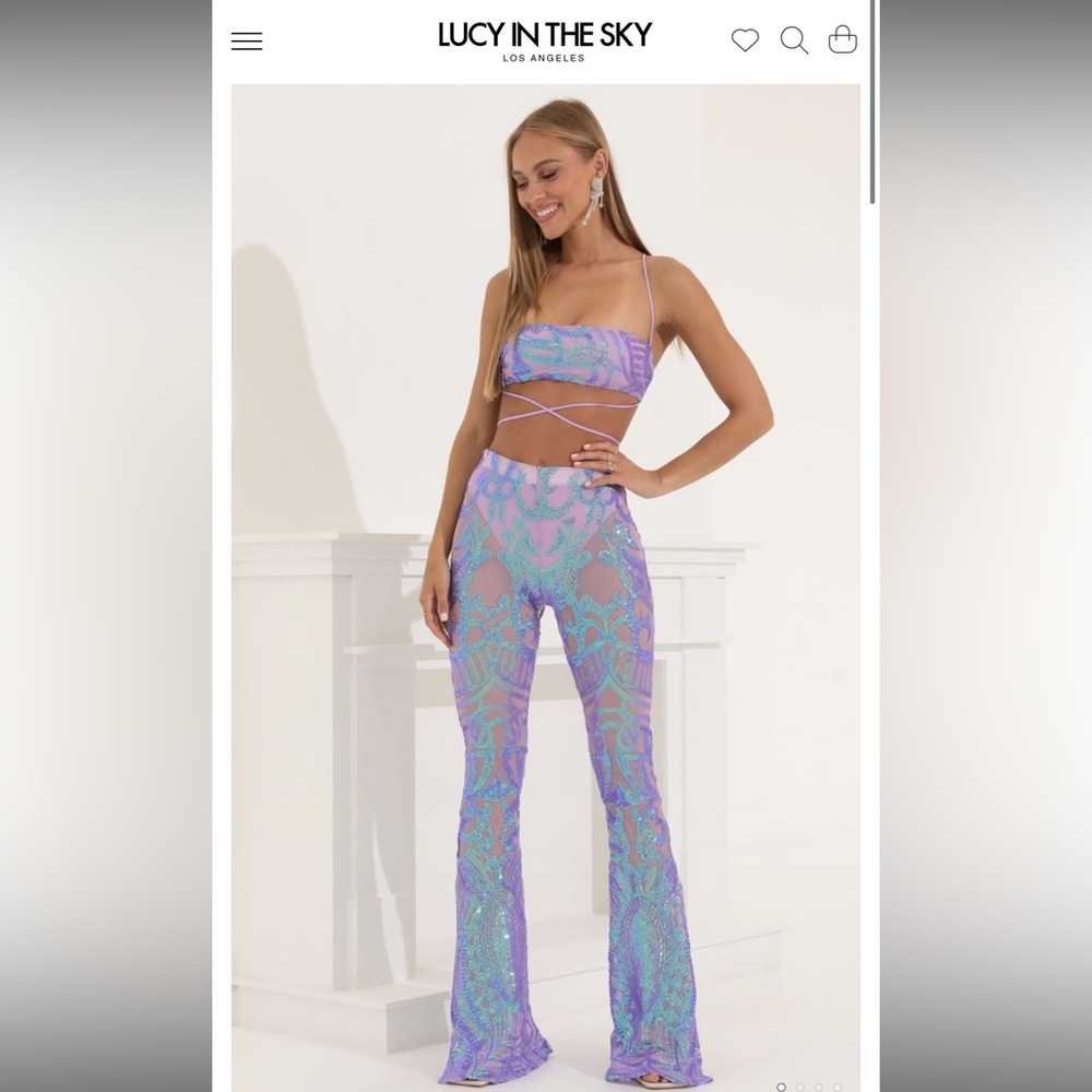 Lucy in the sky two piece sequin set, perfect for Taylor Swift Concert :)